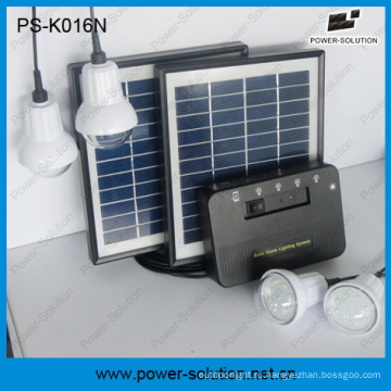 Портативная солнечная домашняя система с 4 Светодиодные лампы